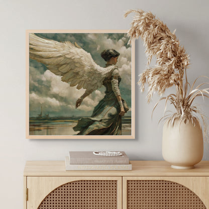 Heavenly Grace Ethereal Angel Wall Art | Fine Art Print