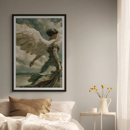 Heavenly Grace Ethereal Angel Wall Art | Fine Art Print