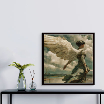 Heavenly Grace Ethereal Angel Wall Art | Fine Art Print